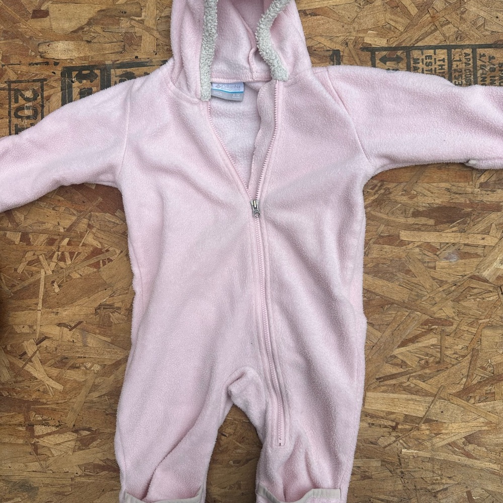 Columbia Soft Pink Kids Footie One Piece
